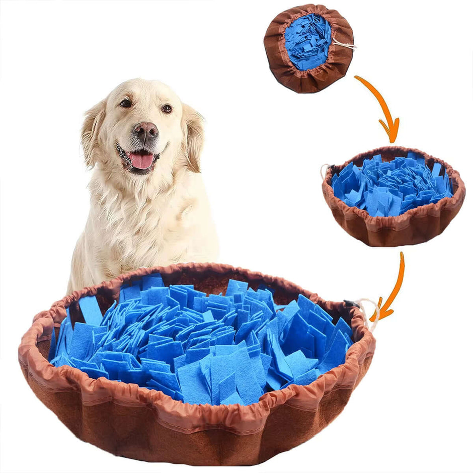 Washable Felt Pet Sniffing Pad Foldable Dog Slow Feeding Mat Toy Dog Training Snuff Mat
