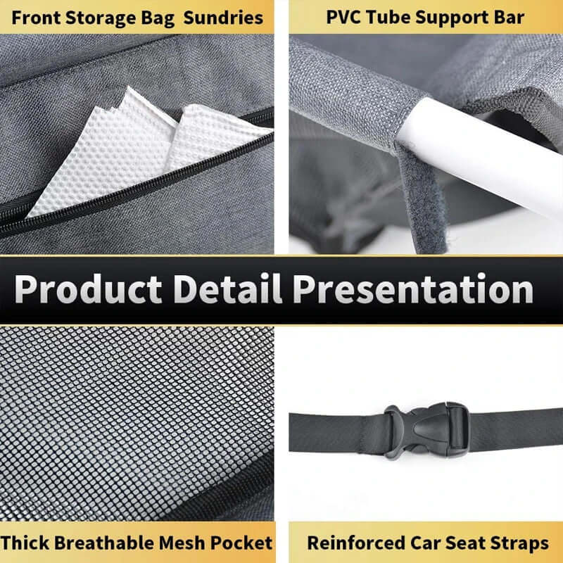 Premium Dog/Cat Car Seat Cushion Hanging Bag Travel Dog Car Seat for Small to Medium Dog Cats Dog Travel Cage Accessories