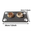 S（Little Kitten ）、M、L Bsorbent Pet Feeding Mat, Waterproof Placemat for Dog & Cat Food & Water Bowls, Quick-Dry Rubber Backing