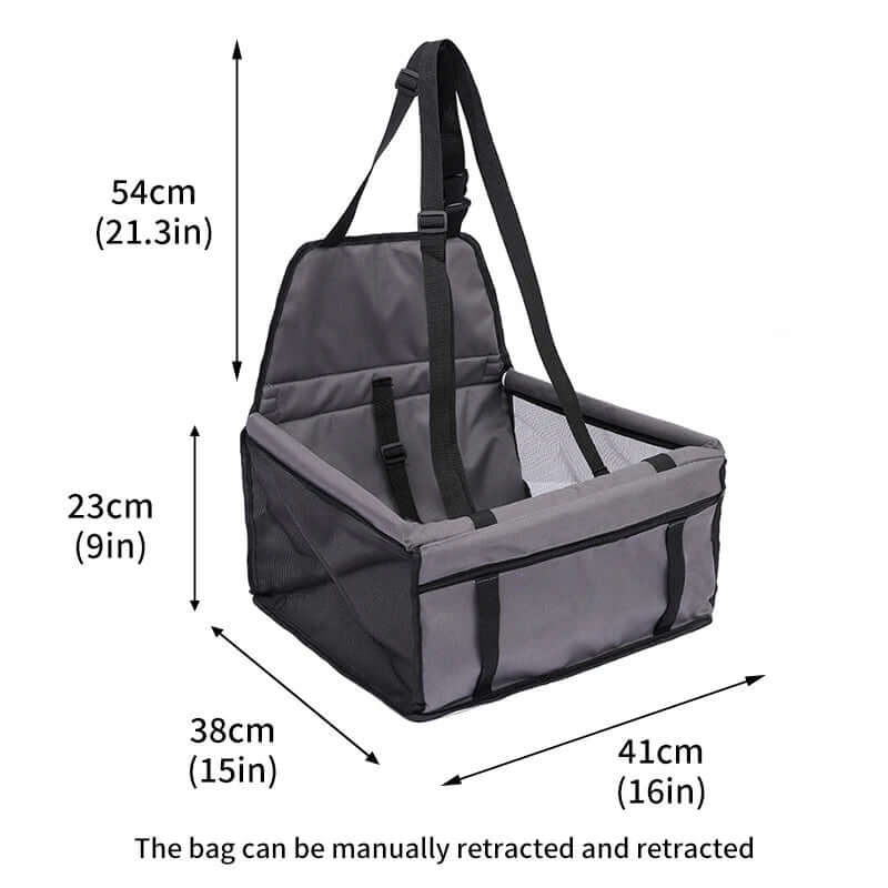 Premium Dog/Cat Car Seat Cushion Hanging Bag Travel Dog Car Seat for Small to Medium Dog Cats Dog Travel Cage Accessories