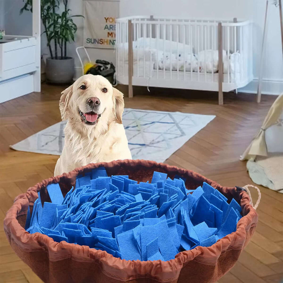Washable Felt Pet Sniffing Pad Foldable Dog Slow Feeding Mat Toy Dog Training Snuff Mat