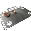 S（Little Kitten ）、M、L Bsorbent Pet Feeding Mat, Waterproof Placemat for Dog & Cat Food & Water Bowls, Quick-Dry Rubber Backing