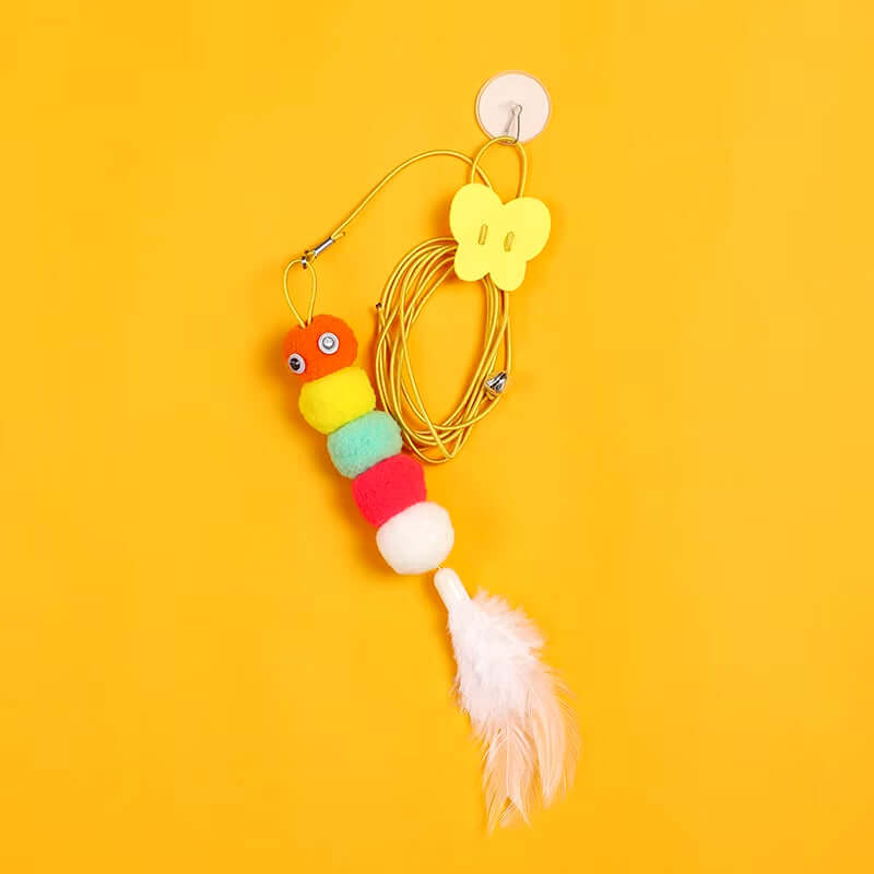 Interactive Cat Toy Hanging Simulation Cat Toy Funny Self-Hey Interactive Toy for Kitten Playing Teaser Wand Toy Cat Supplies