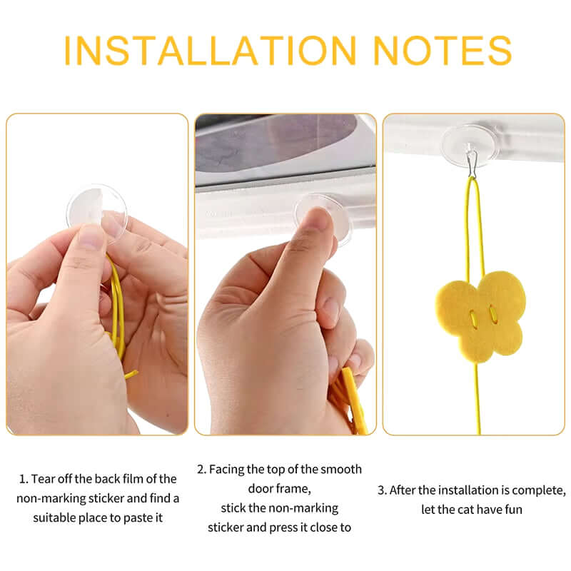 Interactive Cat Toy Hanging Simulation Cat Toy Funny Self-Hey Interactive Toy for Kitten Playing Teaser Wand Toy Cat Supplies
