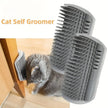 Revolutionary Cat Self Groomer with Soothing Massage Comb - Ideal for Kittens and Puppies! Wall-Mounted Comfort for Effortless Grooming and Relaxation