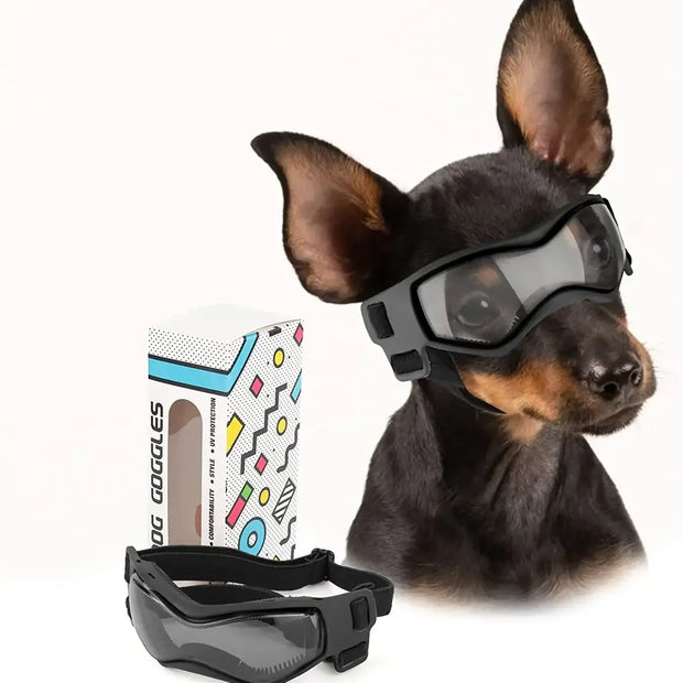 Stylish UV Protection Sunglasses for Dogs - Perfect Eyewear for Outdoor Adventures with Small and Medium Breeds