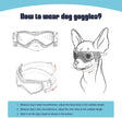 Stylish UV Protection Sunglasses for Dogs - Perfect Eyewear for Outdoor Adventures with Small and Medium Breeds