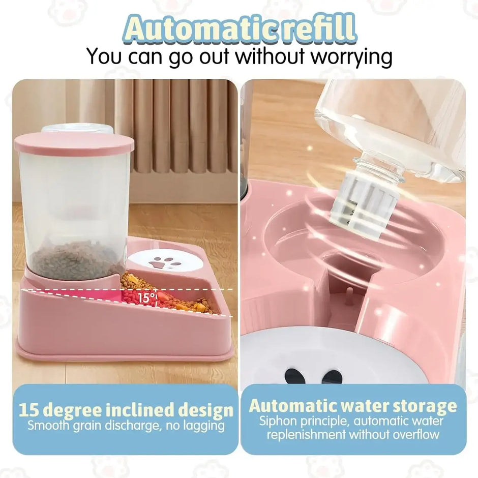 Introducing the Ultimate 2-in-1 Automatic Cat Feeder and Water Dispenser – Keep Your Furry Friend Well-Fed and Hydrated Effortlessly!