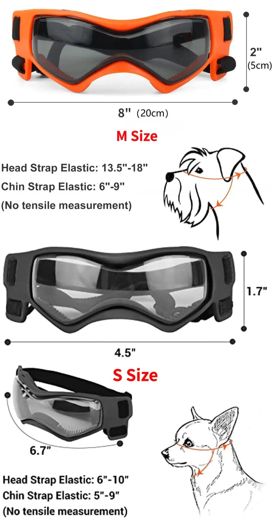 Stylish UV Protection Sunglasses for Dogs - Perfect Eyewear for Outdoor Adventures with Small and Medium Breeds
