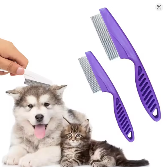 Pet Hair Flea Comb For Dogs and Cats