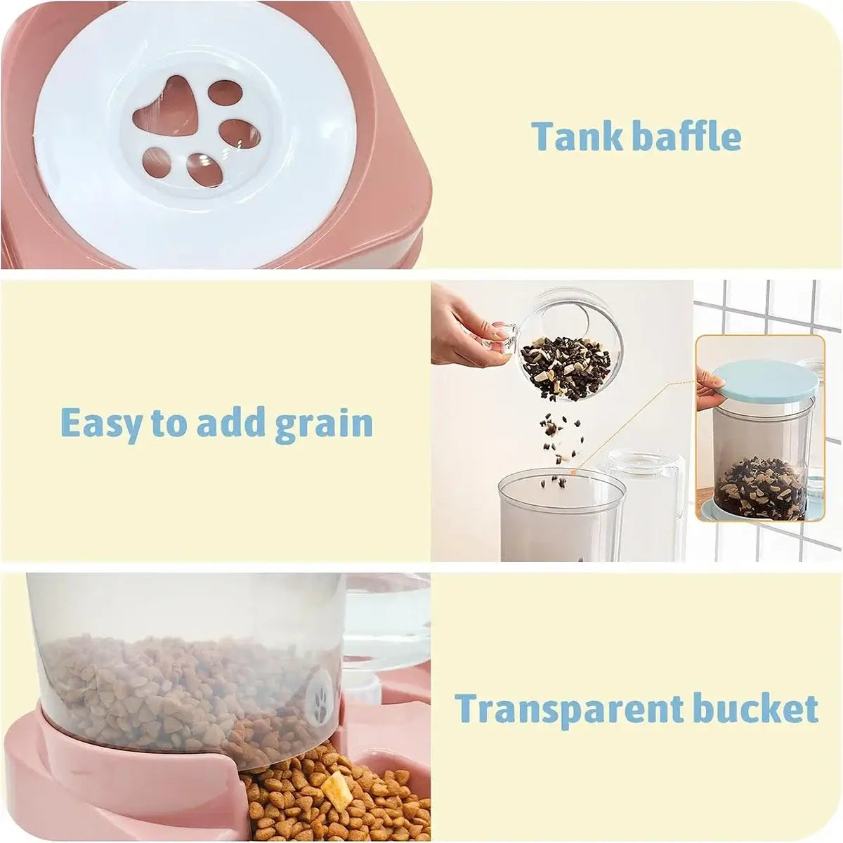 Introducing the Ultimate 2-in-1 Automatic Cat Feeder and Water Dispenser – Keep Your Furry Friend Well-Fed and Hydrated Effortlessly!