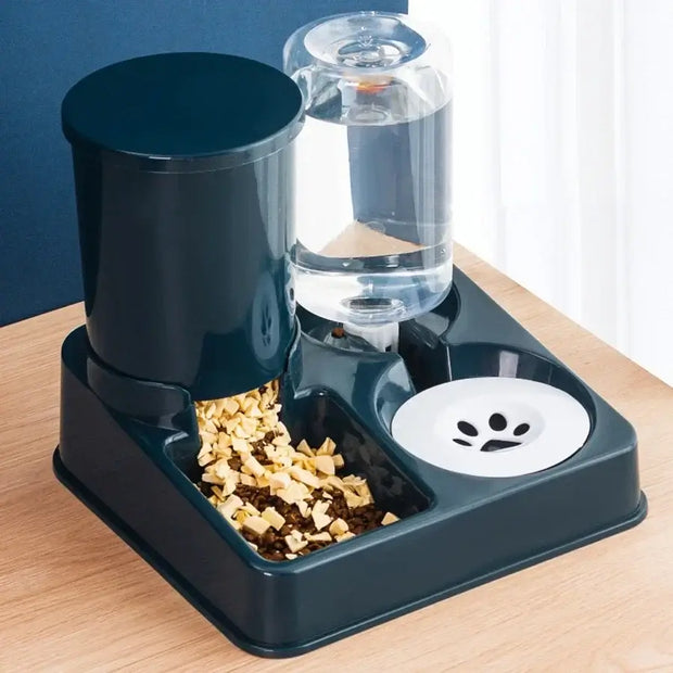 Introducing the Ultimate 2-in-1 Automatic Cat Feeder and Water Dispenser – Keep Your Furry Friend Well-Fed and Hydrated Effortlessly!