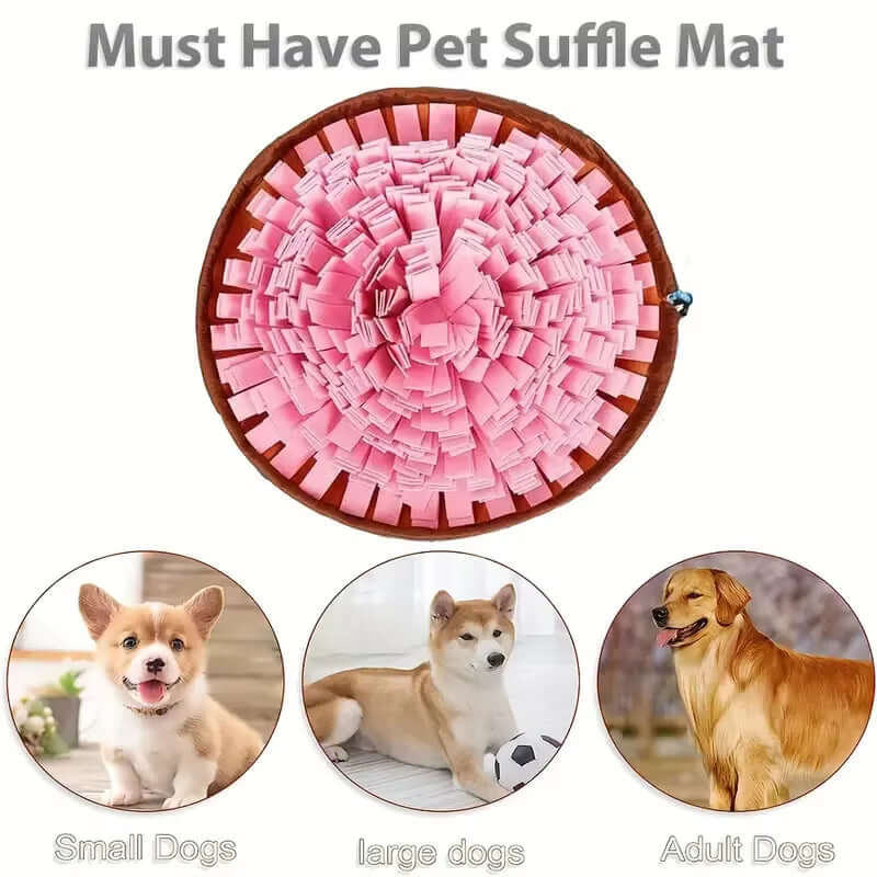 Washable Felt Pet Sniffing Pad Foldable Dog Slow Feeding Mat Toy Dog Training Snuff Mat