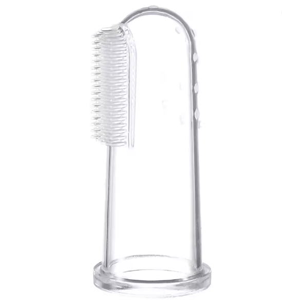 Super Soft Pet Finger Toothbrush designed for cleaning pets' teeth safely and effectively, made from durable silica gel.